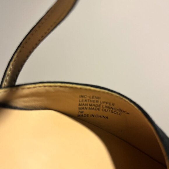 INC Women Heels US 7; Black Suede; Pointed Toe; - Picture 4 of 6